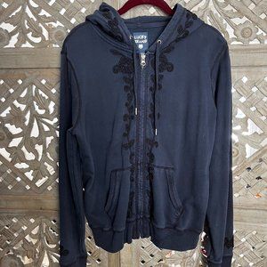 Lucky Brand dark blue hoodie, Large
